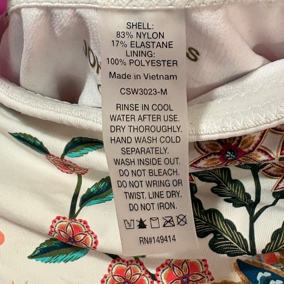 JOHNNY WAS Ardella Cut Out One Piece Swimsuit - Picture 5 of 5